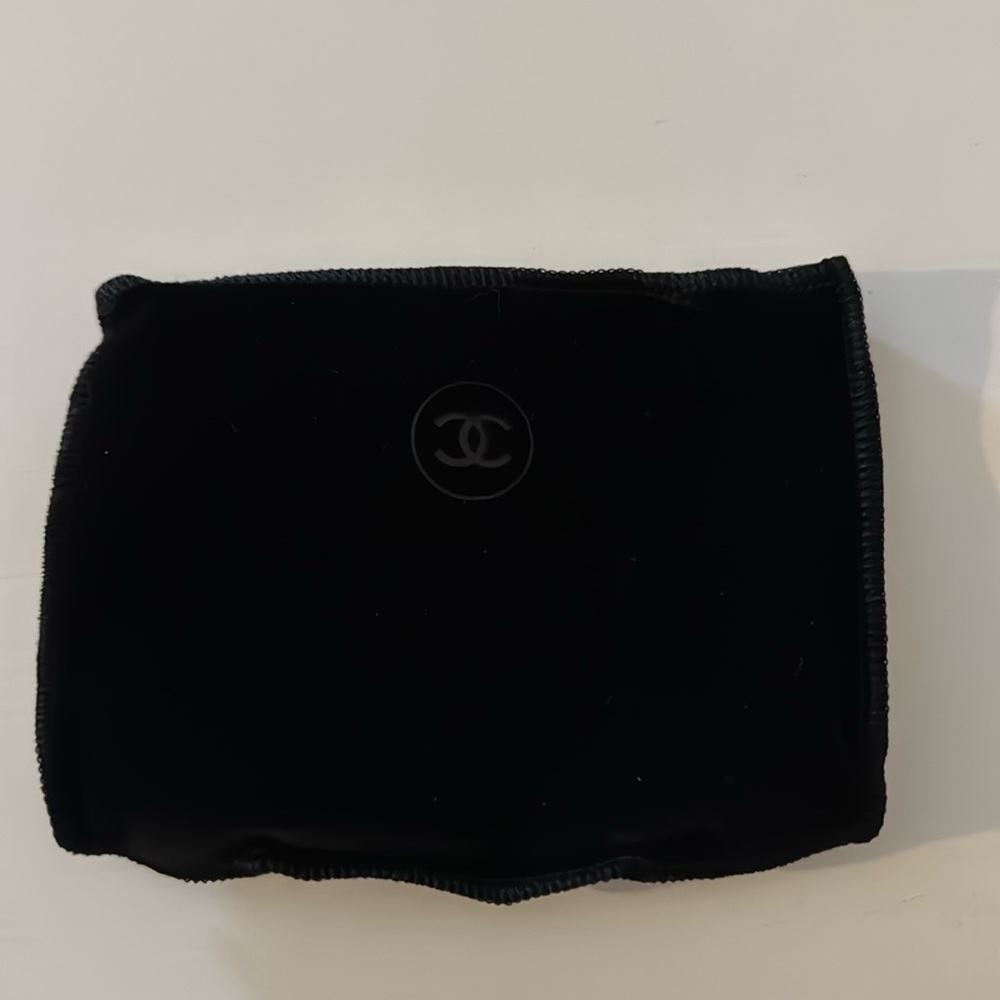 New Chanel velvet black pouch 5 inches by 3.5 inches